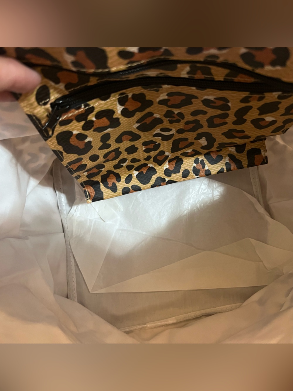 ✨NWT Scout Daytripper Leopard Print Shoulder Bag Cindy Clawford BeachTravel Tote - Picture 7 of 8